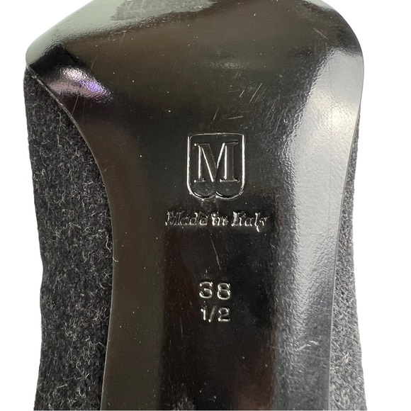 Bruno Magli Wool and Leather Embroidered Boots Size 8 Made in Italy - Picture 9 of 17